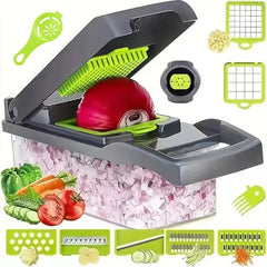 16-in-1 Vegetable Chopper Set, All-in-One Food Cutter with Slicer, Dicer, Grater, Egg Separator & Peeler for Kitchen Prep Deals 4 U   Deals 4 U