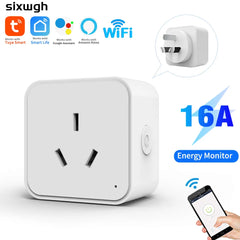 Tuya Smart Socket Power Strips Supplier WiFi Multi-Function intelligent Outlet AU Plug Wireless Remote Timing Support Aleax Deals 4 U   Deals 4 U