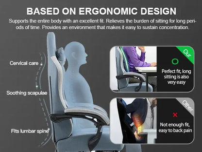 GTPLAYER Gaming Chair with Pocket Spring Cushion, Linkage Armrests & Footrest, Ergonomic Office Chair with Lumbar Support Deals 4 U  Gaming Accessories Deals 4 U