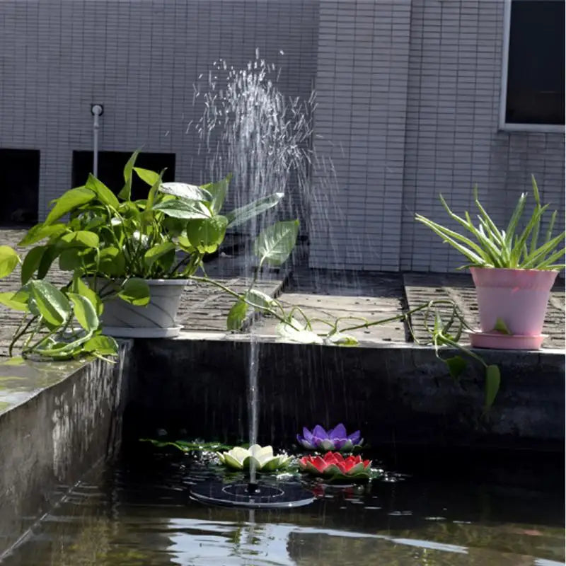 Customizable Solar Bionic Fountain Mini Solar Fountain Solar Water Fountain Deals 4 U   Deals 4 U