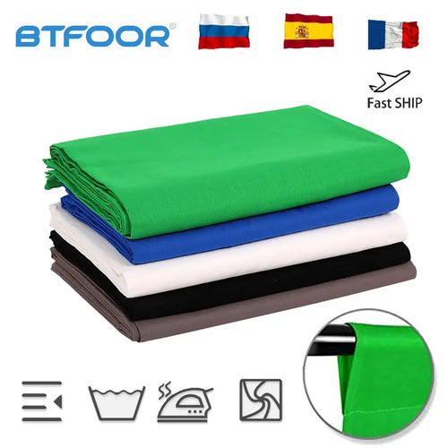 Green Screen Chromakey Cromakey Backdrops Cloth Photography Background Backdrop Smooth Cotton For Photo Studio Shoot Video Deals 4 U  Streaming Equipment Deals 4 U