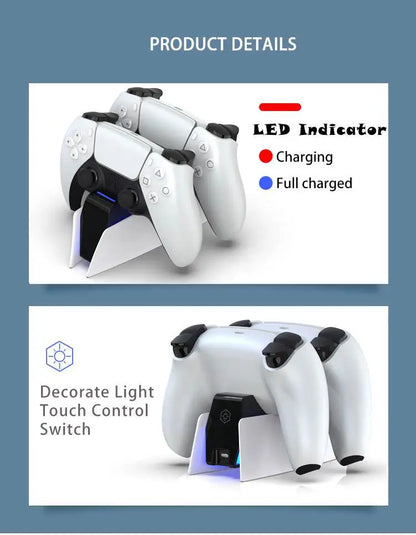 Charger For Sony Play Station Playstation PS 5 PS5 Controller Control Dualsense Stand Accessories Gamepad Support Command Holder