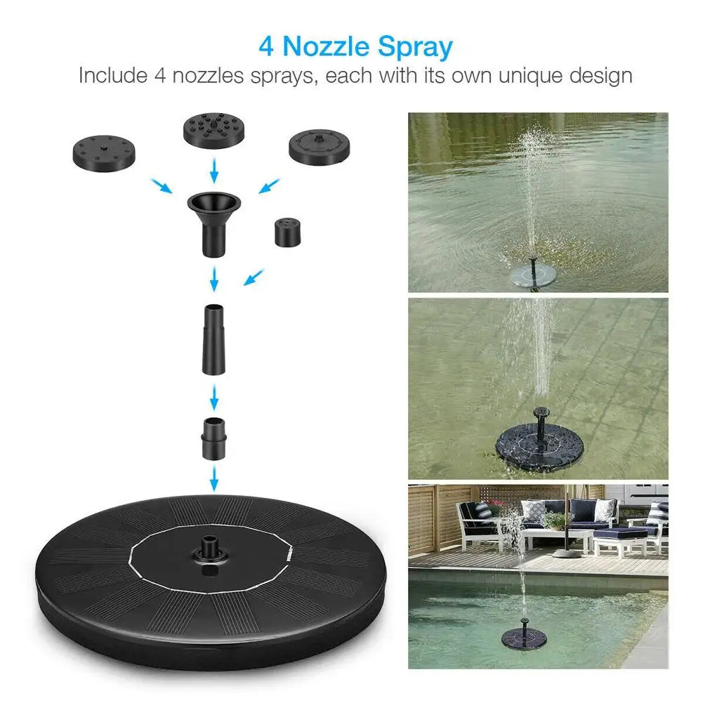 Customizable Solar Bionic Fountain Mini Solar Fountain Solar Water Fountain Deals 4 U   Deals 4 U