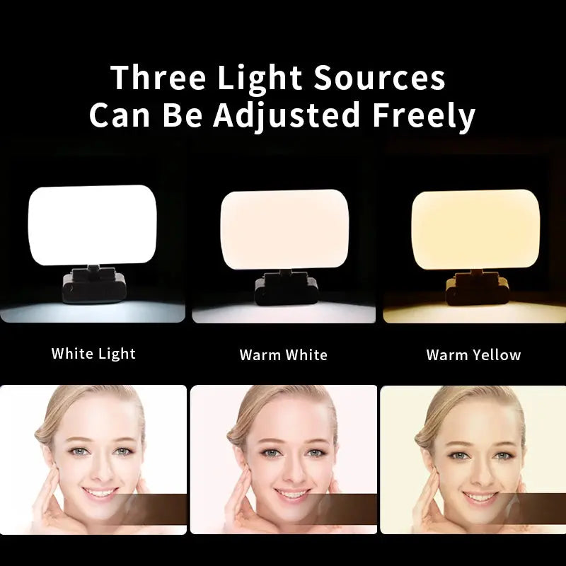 Video Conference Selfie Ring Lamp Light For iPad Laptop PC Webcam Studio LED Dimmable Lighting With Clip For Youtube Live Stream Deals 4 U  Streaming Equipment Deals 4 U