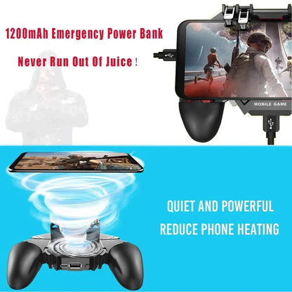 PUBG Controller AK77 Six Finger Gamepad For iPhone Android PUBG Mobile Controller L1 R1 Shooter Triggers Fire Joystick Game pad Deals 4 U  Mobile Gaming Deals 4 U