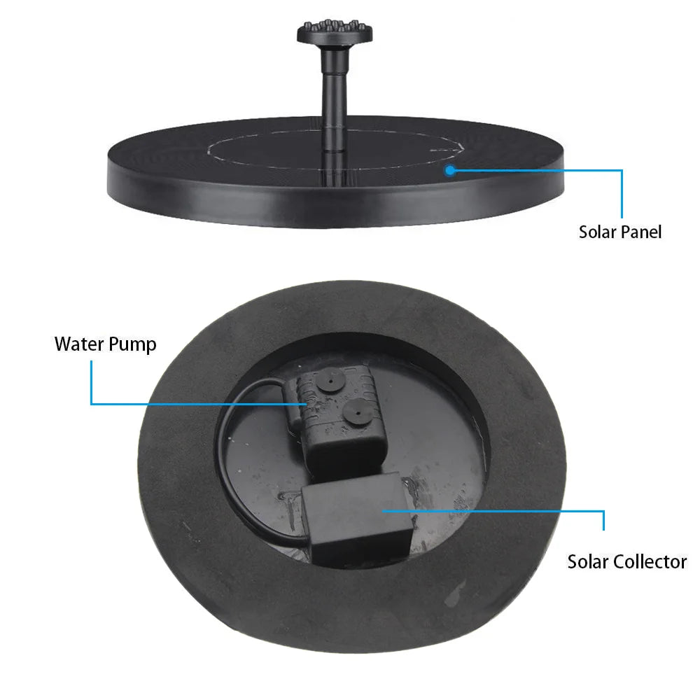 Customizable Solar Bionic Fountain Mini Solar Fountain Solar Water Fountain Deals 4 U   Deals 4 U