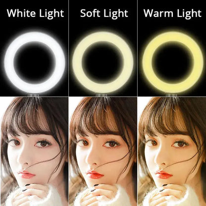 16CM Ring Light LED Lamp Lighting With Clip On Laptop Computer For Video Conference Zoom Webcam Chat Live Streaming Youtube Deals 4 U  Streaming Equipment Deals 4 U