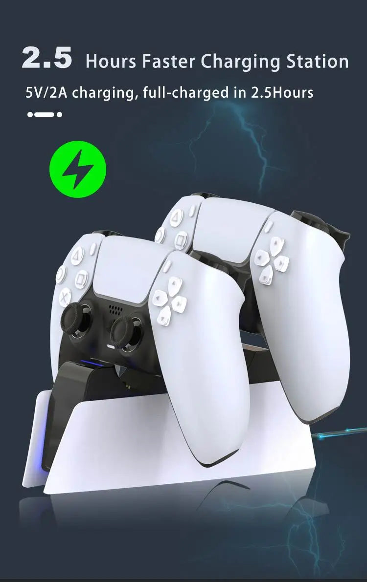 Charger For Sony Play Station Playstation PS 5 PS5 Controller Control Dualsense Stand Accessories Gamepad Support Command Holder