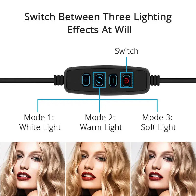 16CM Ring Light LED Lamp Lighting With Clip On Laptop Computer For Video Conference Zoom Webcam Chat Live Streaming Youtube Deals 4 U  Streaming Equipment Deals 4 U