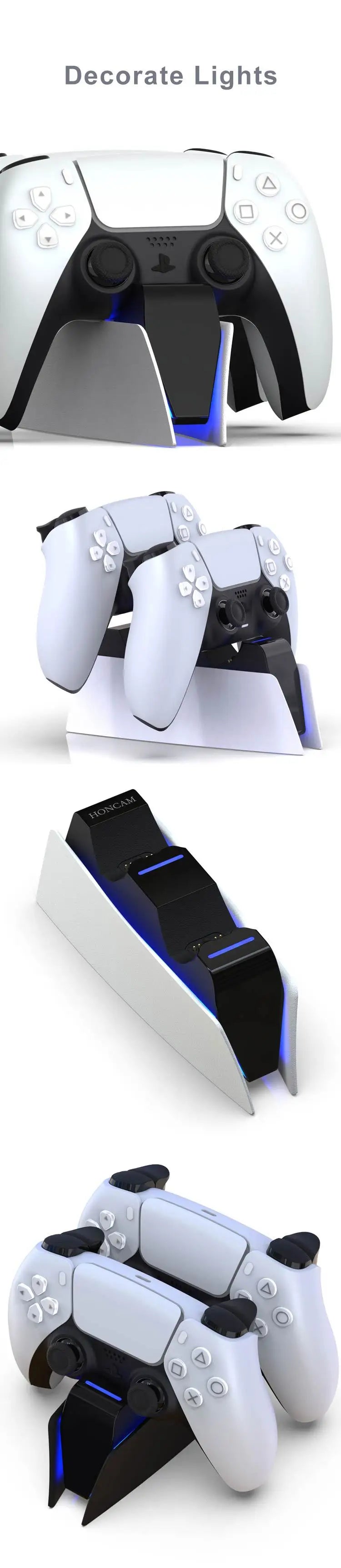 Charger For Sony Play Station Playstation PS 5 PS5 Controller Control Dualsense Stand Accessories Gamepad Support Command Holder