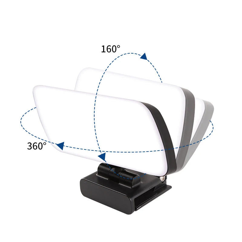 Video Conference Selfie Ring Lamp Light For iPad Laptop PC Webcam Studio LED Dimmable Lighting With Clip For Youtube Live Stream Deals 4 U  Streaming Equipment Deals 4 U