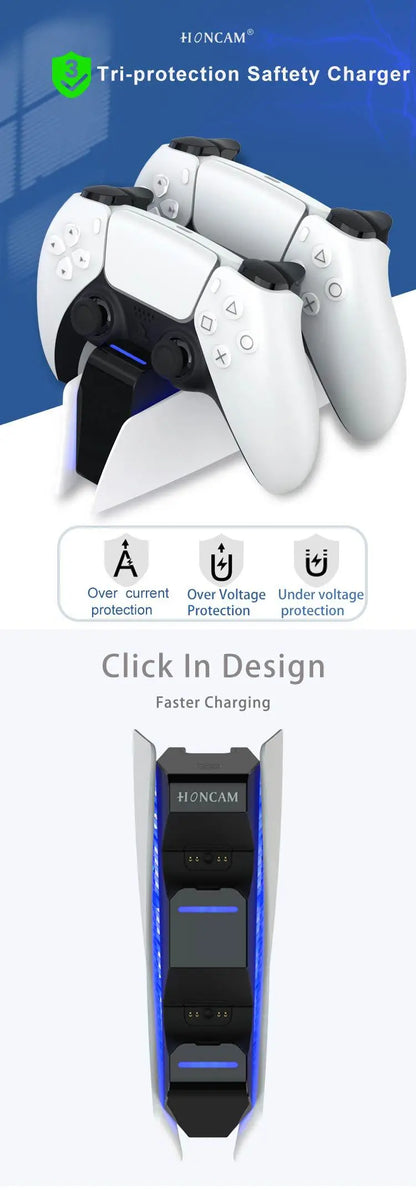 Charger For Sony Play Station Playstation PS 5 PS5 Controller Control Dualsense Stand Accessories Gamepad Support Command Holder