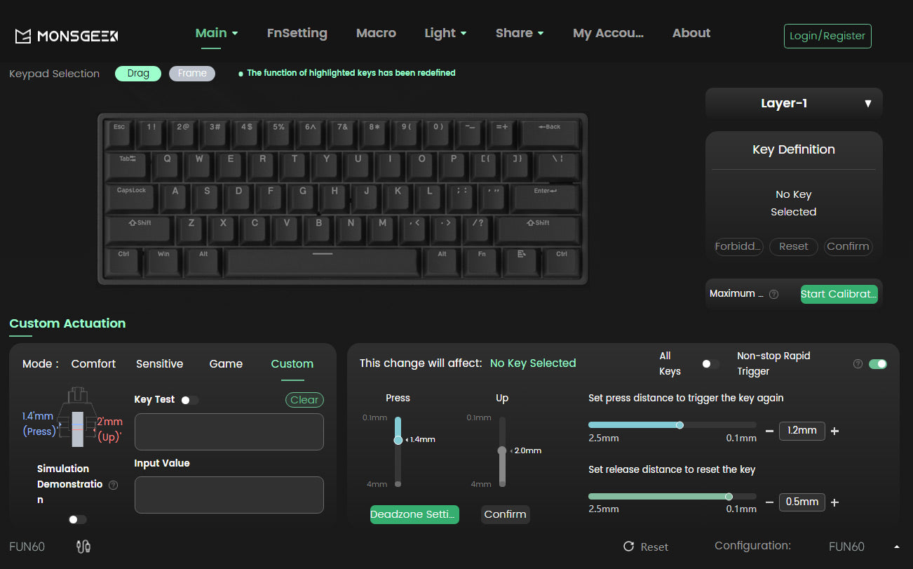 Akko MonsGeek FUN60 PRO&MAX HE Machanical Keyboard Magnetic Switch 60% Esports Gaming Keyboard Rapid Trigger 8K Custom Keyboard Deals 4 U   Deals 4 U