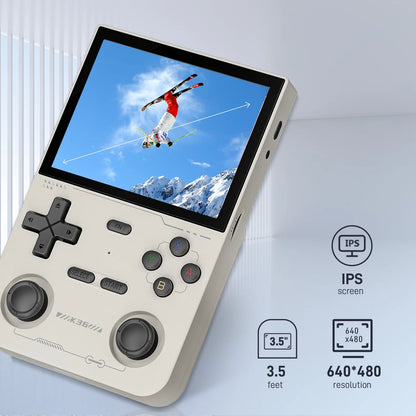 GAMINJA K36 Handheld Game Console 3.5Inch IPS 640x480 Screen Built in 64GB Simulator Games Portable Handheld Game Console