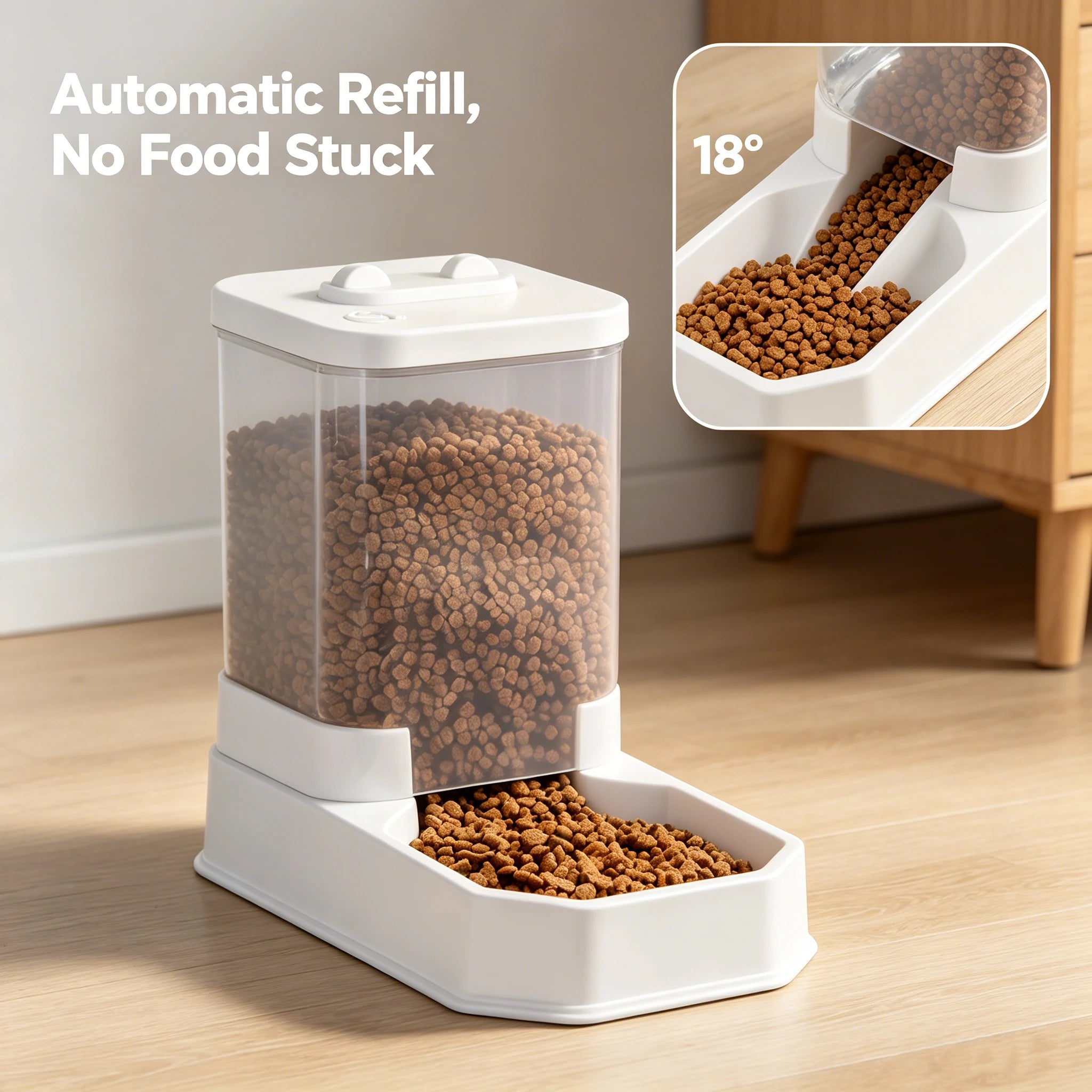 4L Large Capacity Automatic Cat Feeder & Waterer Set | Gravity Pet Food Dispenser for Cats & Dogs | BPA-Free & Non-Electric Safe Deals 4 U   Deals 4 U