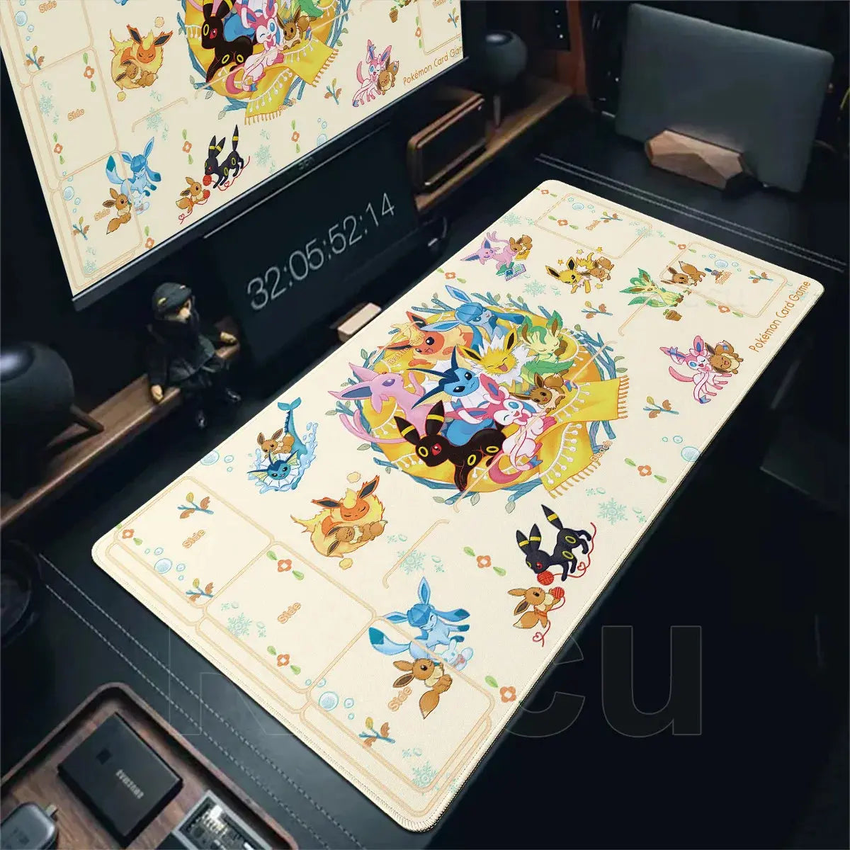 Japan Anime Gamer Mouse Pad E-eevee Cabinet Kawaii Tablepad XXL P-pokemon Keyboard Rug Laptop PC Gaming Rubber Extended DeskMats Deals 4 U  Gaming Accessories Deals 4 U