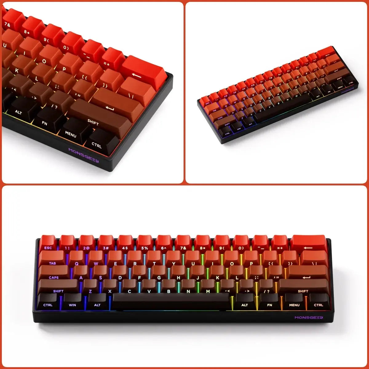 Akko MonsGeek FUN60 PRO&MAX HE Machanical Keyboard Magnetic Switch 60% Esports Gaming Keyboard Rapid Trigger 8K Custom Keyboard Deals 4 U  Gaming Accessories Deals 4 U