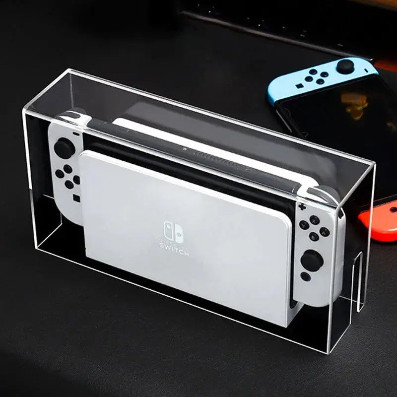 Display Box Host Dust Cover for Nintendo Switch NS Game Console Dock Protective Case Acrylic Hard Covers Switch Oled Accessories Deals 4 U  Console Accessories Deals 4 U