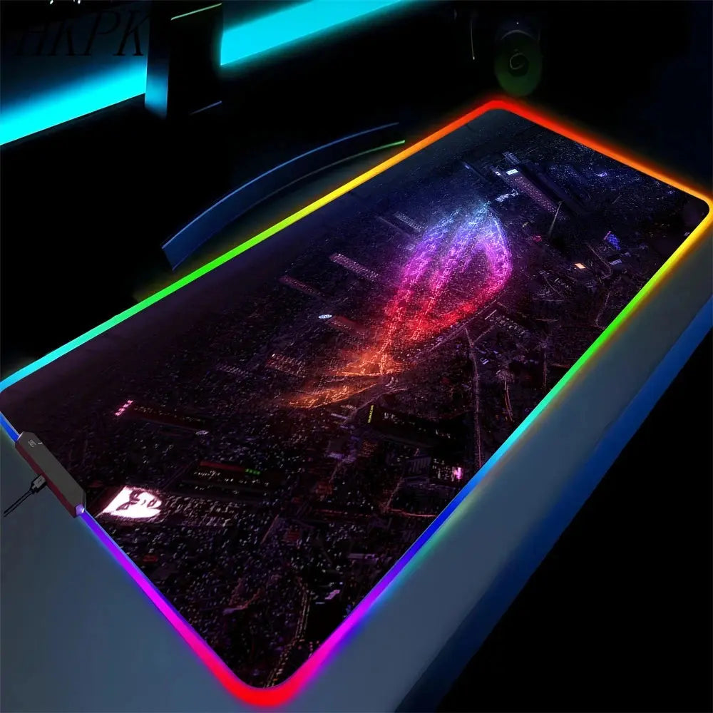 Black Mouse Pad Asus Rgb Gaming Mause Mat Anime Mats Gamer Rug Pc Xxl Cute Pads Large Game Keyboard Carpet Backlight Mousepad Deals 4 U  Gaming Accessories Deals 4 U