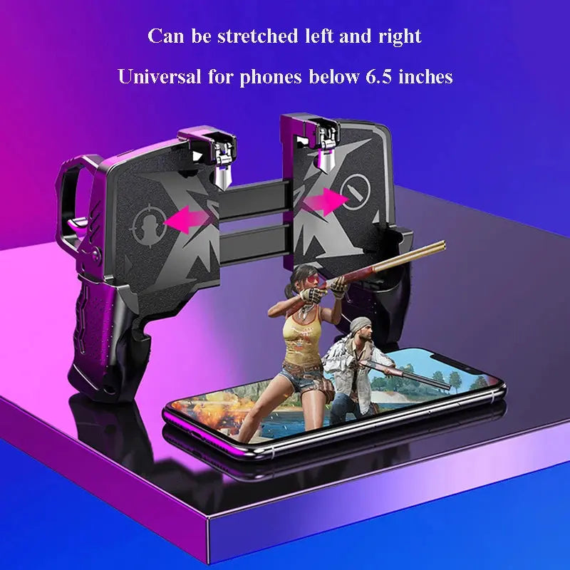 Metal Pubg Controller Joystick For Pubg Mobile Trigger Gamepad For iPhone Android Phone Smartphone Shooting Game Deals 4 U  Gaming Accessories Deals 4 U