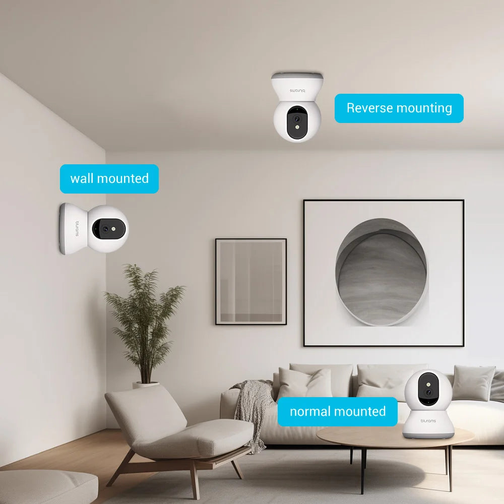 blurams Pet Camera 2K, 360° Indoor Security Camera, Dog Camera with Phone App, PTZ Cameras for Home Security Indoor, 2-Way Audio Deals 4 U   Deals 4 U