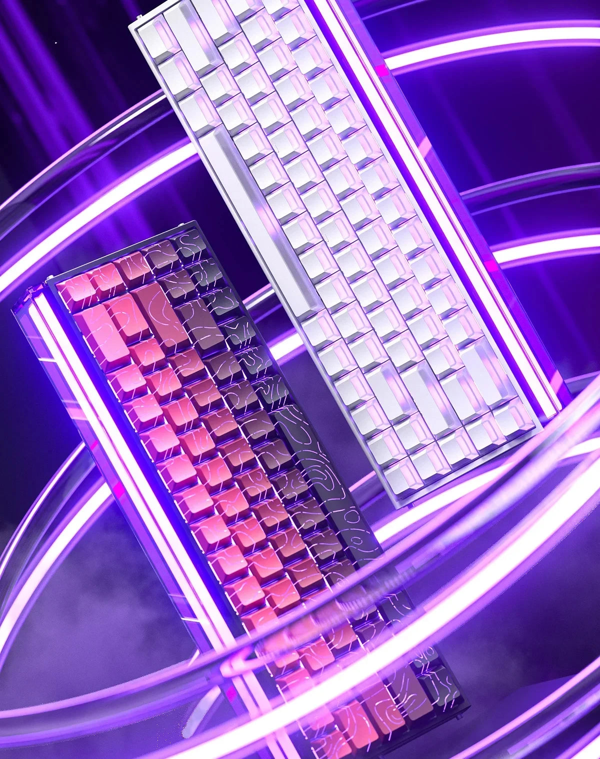 AULA HERO 68HE Magnetic Switch Gaming Keyboard RT0.01 E-sports Customize RGB Wired Mechanical Keyboard Ergonomics Accessories