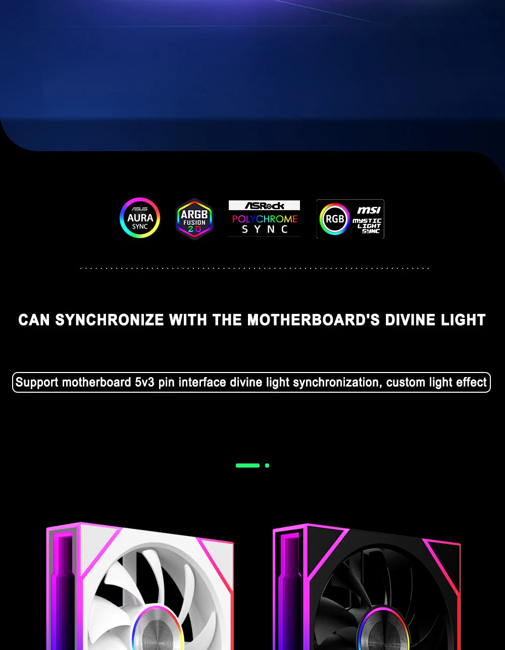 ICE Whale WZ-120/240/360 PC Case Fan ARGB Motherboard Sync Combination Structure Cold Exhaust Cooling Fan Ventilador