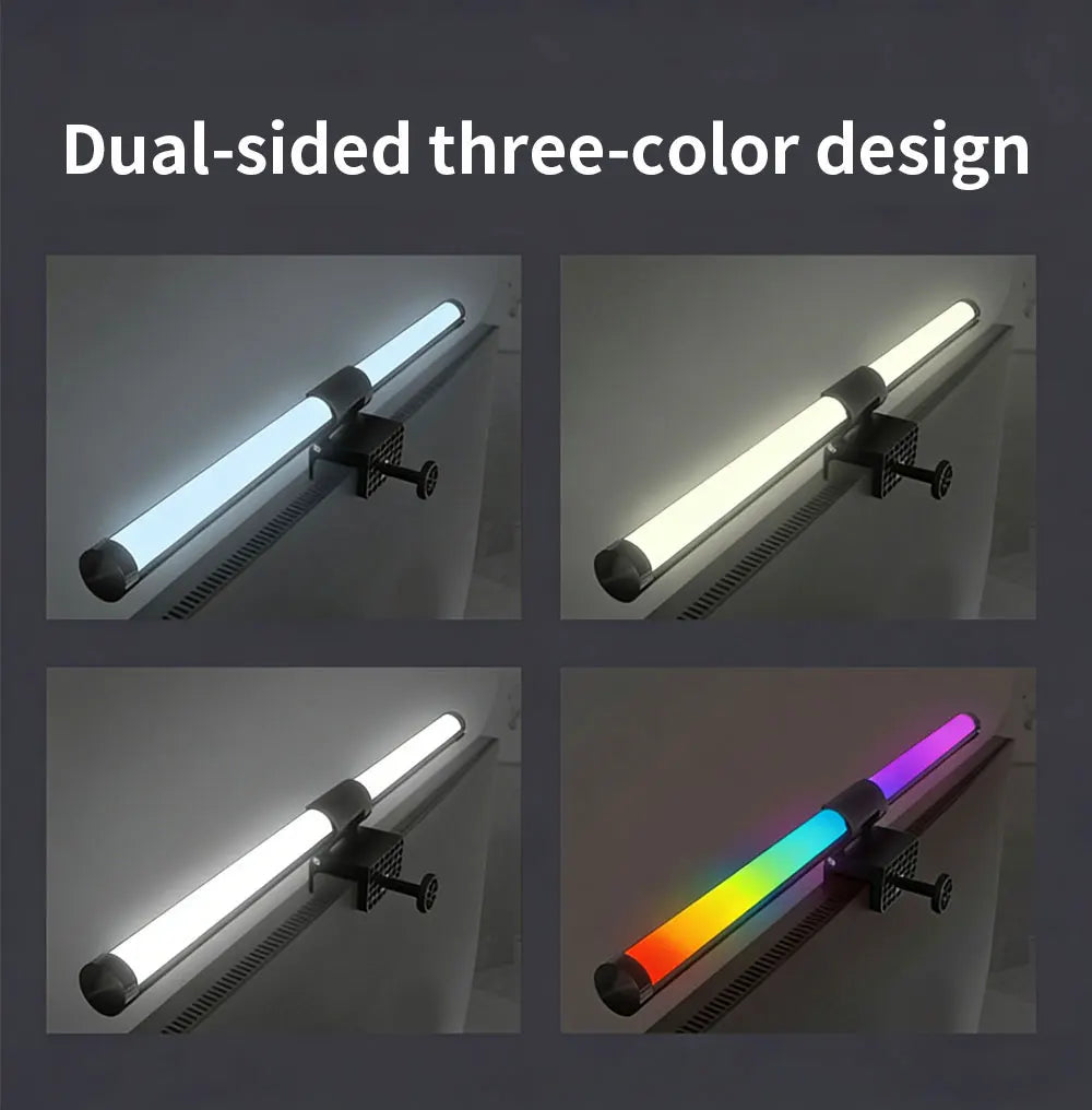 LED RGB Gaming Ambient Light Flexible Silicone Backlight Smart Desk Light Bar Eye Protection LED Lamp for Monitor Office Reading