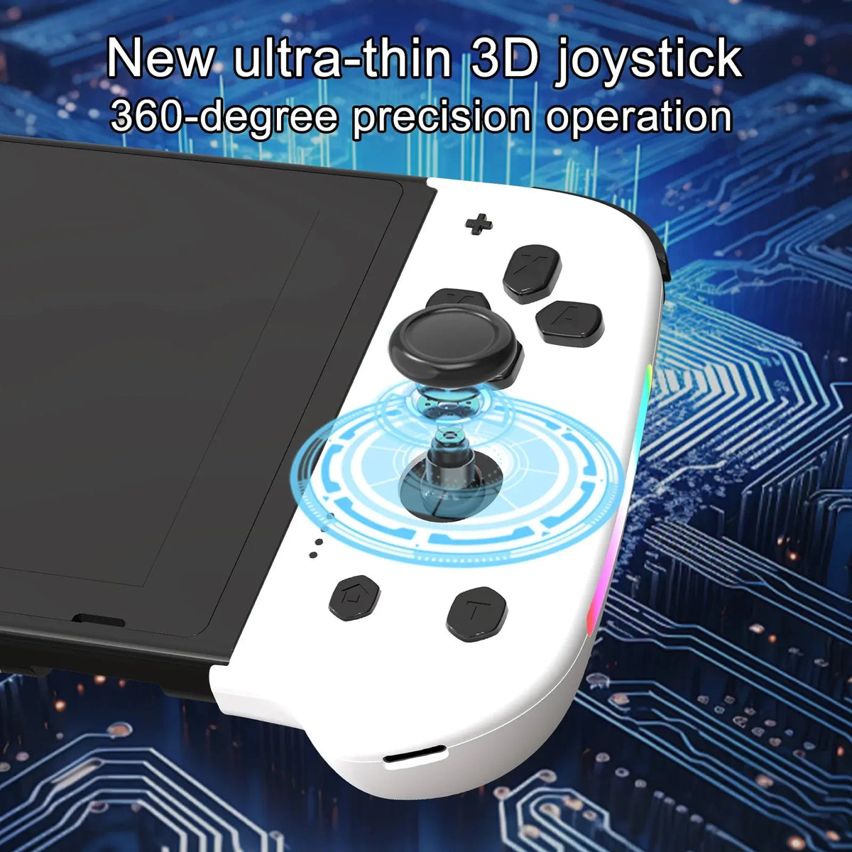 GAMINJA Wireless Joypad Controller for Switch Game Console with RGB Lamp L/R Handle Grip Wake up Screenshot Function Deals 4 U  Mobile Gaming Deals 4 U