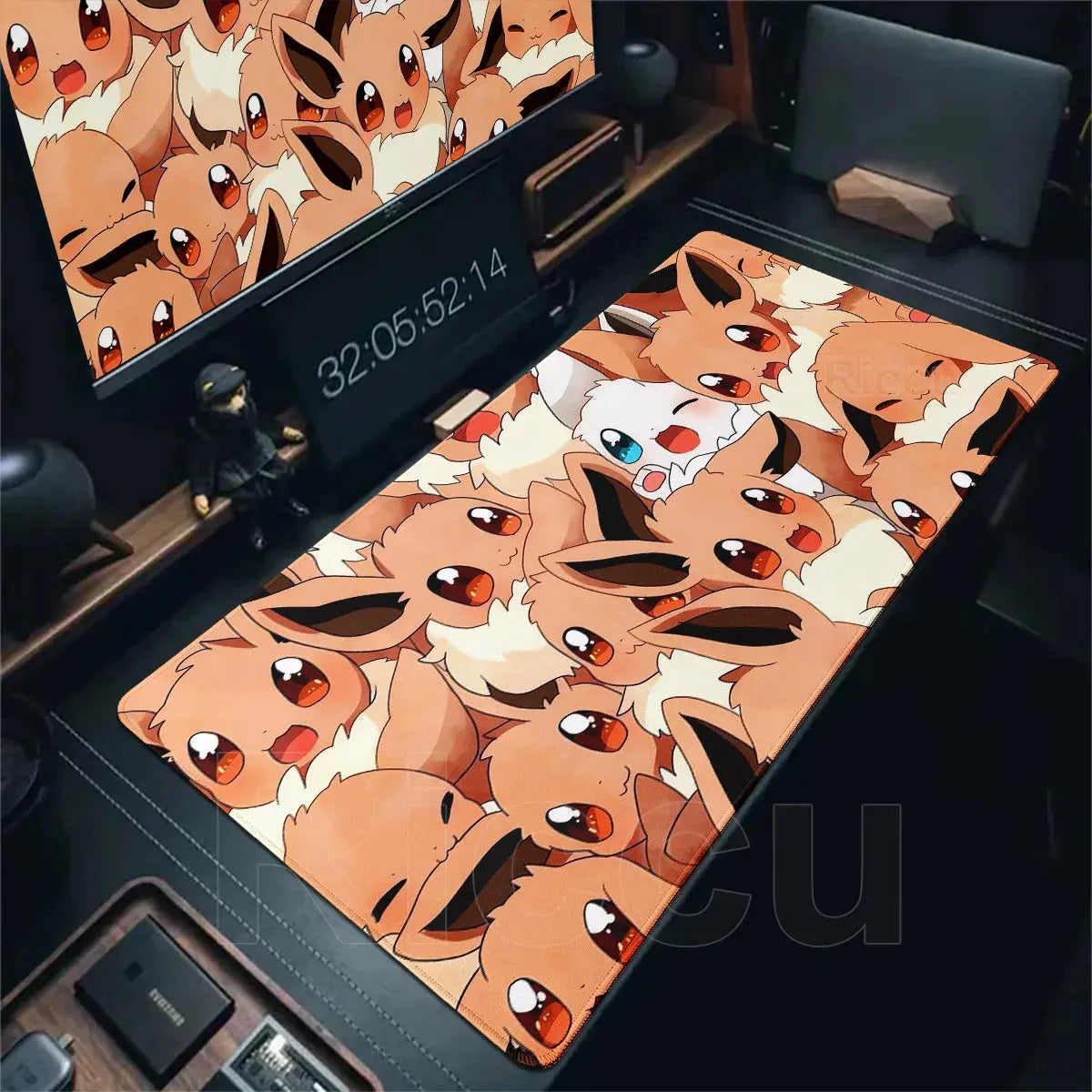 Japan Anime Gamer Mouse Pad E-eevee Cabinet Kawaii Tablepad XXL P-pokemon Keyboard Rug Laptop PC Gaming Rubber Extended DeskMats Deals 4 U  Gaming Accessories Deals 4 U