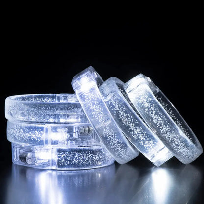 Led White Bracelets Light Up Party Favors Glow in the Dark Party Supplies Neon Sunglasses LED Rings Bracelets Wedding Decoration Deals 4 U  Gaming Accessories Deals 4 U