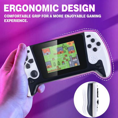 Handheld Game Console, Single Game Console, 3.5-inch Large-screen Classic Mini Game Console, More Than 8H Play Time, TV Output, External Gamepad, Portable Game Console for Valentine's Day Gift