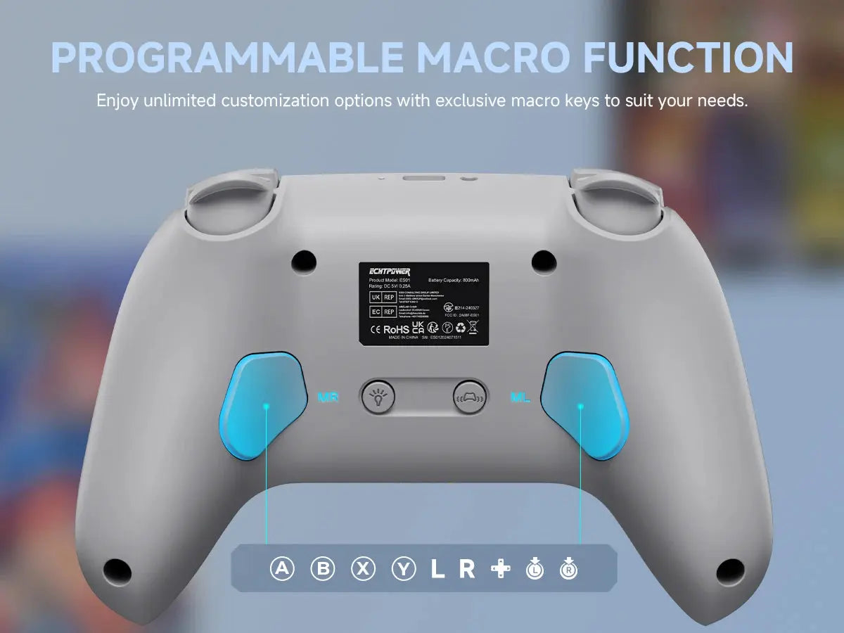 ECHTPower Wireless Controller Gamepad for Switch 2/PC Dark gray Deals 4 U  Mobile Gaming Deals 4 U
