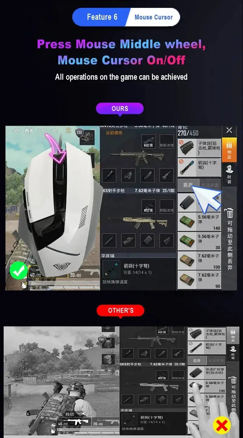 M1 Pro Gamepad Mobile Game Controller 4 in 1 Mouse Keyboard Converter BT V5.0 Programmable Adapter Support iOS Android System Deals 4 U  Gaming Accessories Deals 4 U