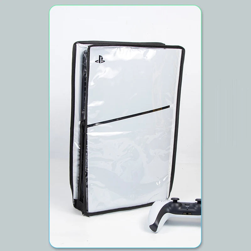 For PS5 Slim Console Dust Cover Dustproof Transparent Case Dustprevent Bag Game Accessories For Disc Version & Digital Edition