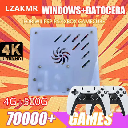 X8 Retro Game Console 4K HD 4G/8G RAM 60 Emulator 500GB Storage 70000+Classic Games For Wii PS2 DC PSP NGC XBOX Holiday Gift Deals 4 U  Gaming Accessories Deals 4 U