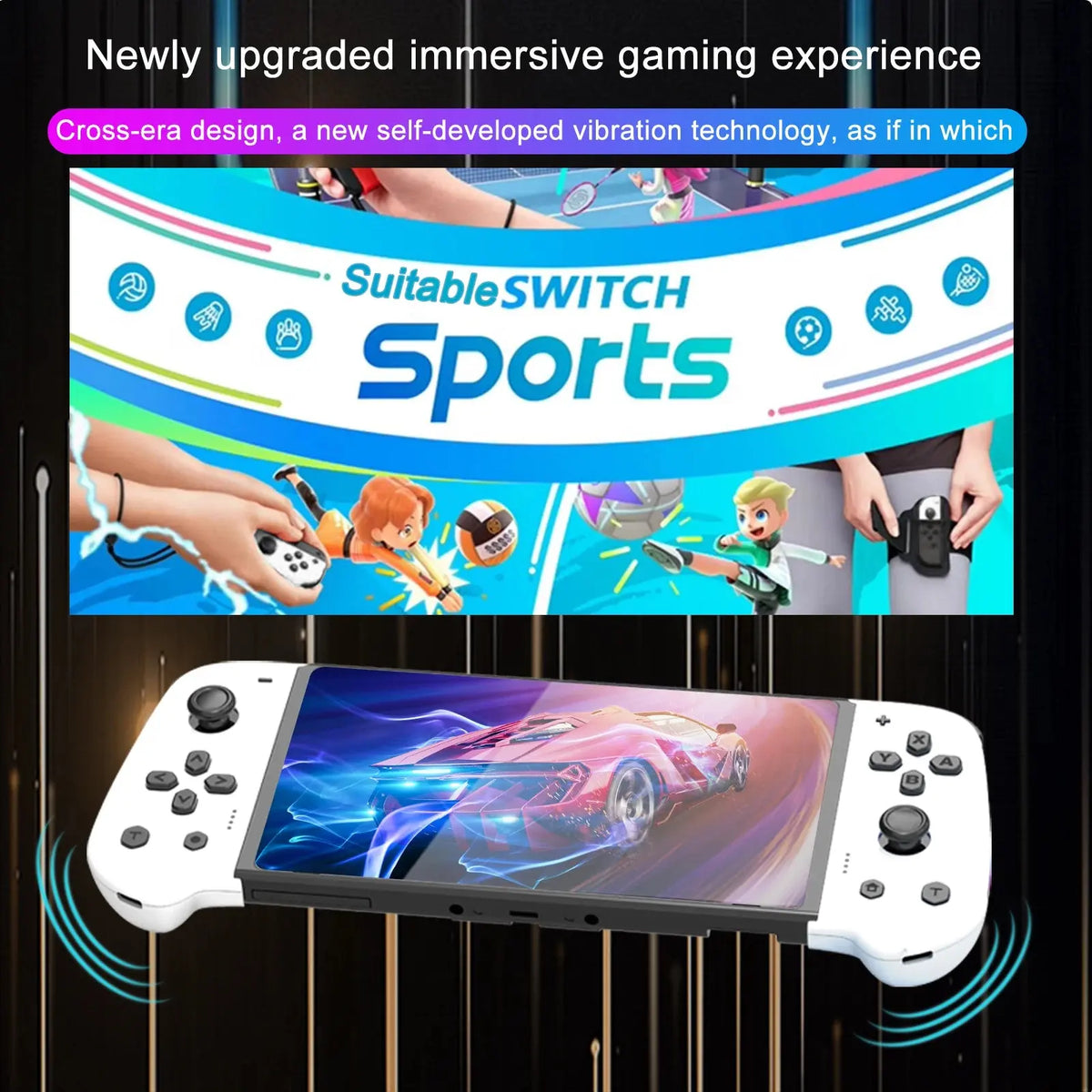 GAMINJA Wireless Joypad Controller for Switch Game Console with RGB Lamp L/R Handle Grip Wake up Screenshot Function Deals 4 U  Mobile Gaming Deals 4 U