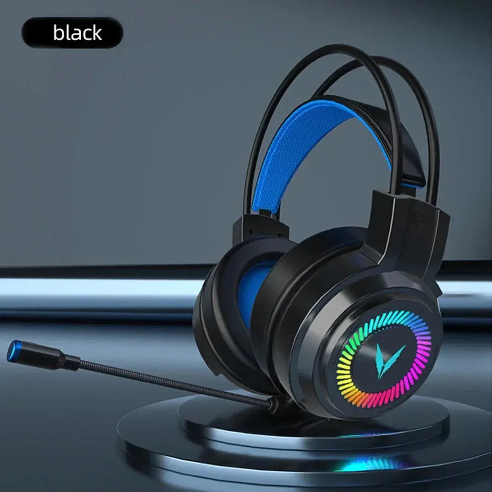 Gaming Headset Noise Canceling Microphone E-Sports Game 7.1 Stereo Surround Sound Wired Headphone for PS5 Xbox One Movie Music Deals 4 U  Gaming Accessories Deals 4 U