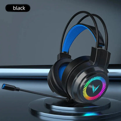 Gaming Headset Noise Canceling Microphone E-Sports Game 7.1 Stereo Surround Sound Wired Headphone for PS5 Xbox One Movie Music Deals 4 U  Gaming Accessories Deals 4 U
