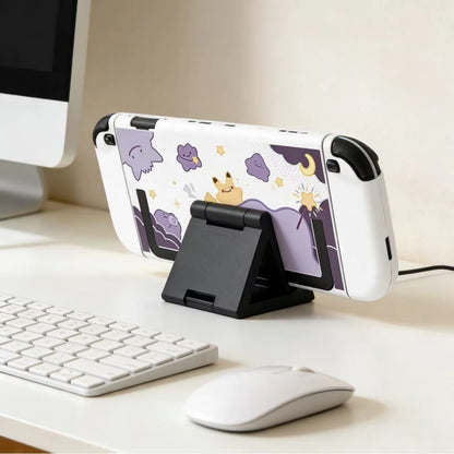 Cartoon Switch 2 Protective Case for Nintendo Switch 2 Glitter Purple Customize Joy-Con Console Case Can be inserted Dock Cover