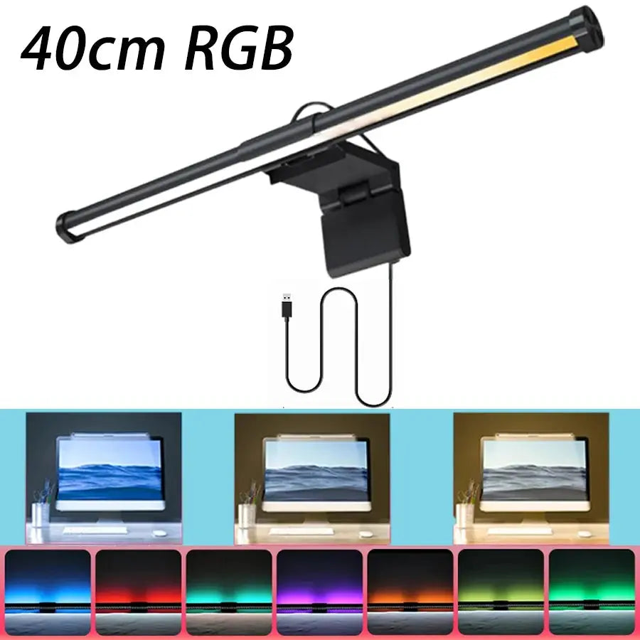 30/40cm Monitor PC Screen Light LED Dimming Learning Reading Lighting Dimmable USB Night Light Bar Touch Eye Protection Light Deals 4 U  RGB Hexagon Wall Lights Deals 4 U