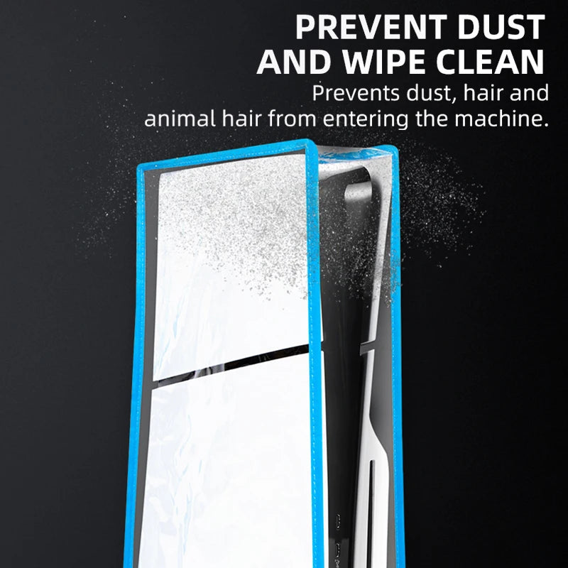 For PS5 Slim Console Dust Cover Dustproof Transparent Case Dustprevent Bag Game Accessories For Disc Version & Digital Edition