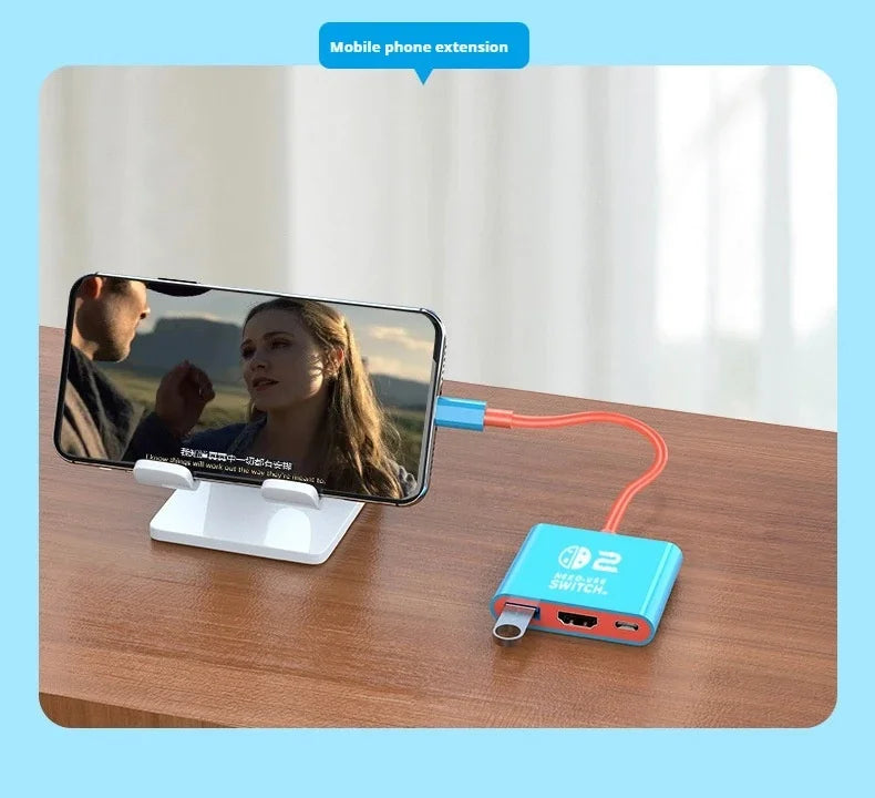 Docking Station for Nintendo Switch 2,4K 60Hz TYPE-C Hub with HDMI and USB-C 3.0 PD100W Charge Perfect for Switch 2/Switch/OLED Deals 4 U   Deals 4 U