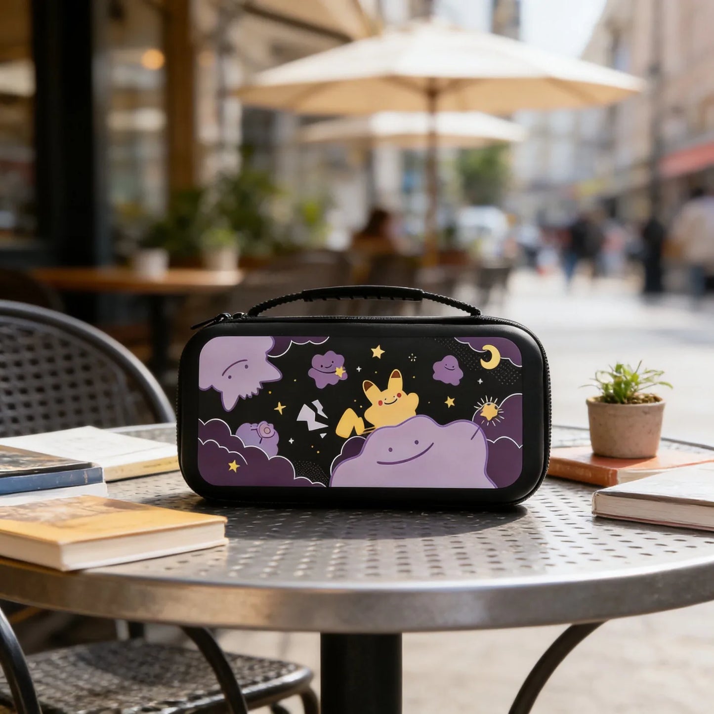 Cartoon Switch 2 Protective Case for Nintendo Switch 2 Glitter Purple Customize Joy-Con Console Case Can be inserted Dock Cover