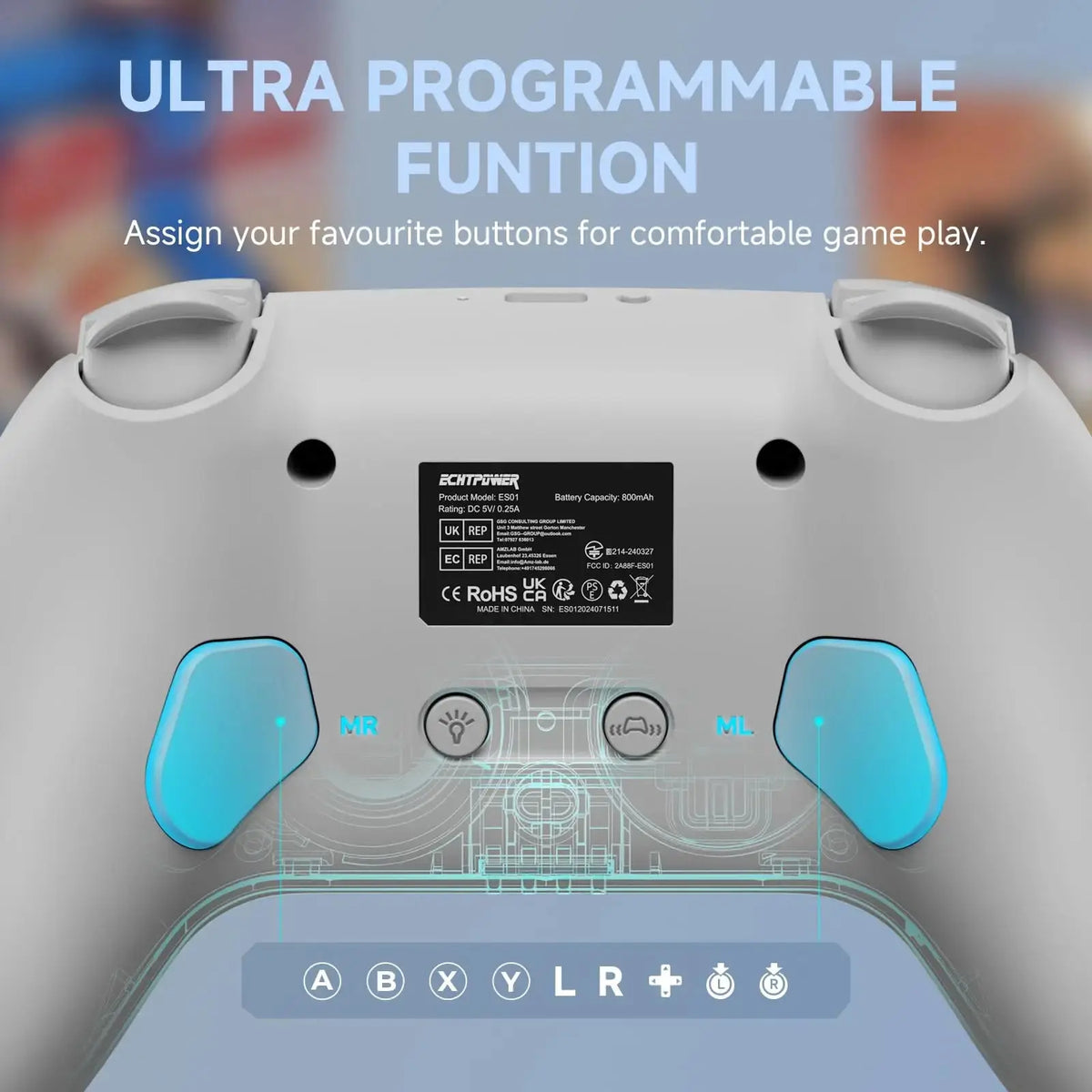 ECHTPower Wireless Controller Gamepad for Switch 2/PC Dark gray Deals 4 U  Mobile Gaming Deals 4 U