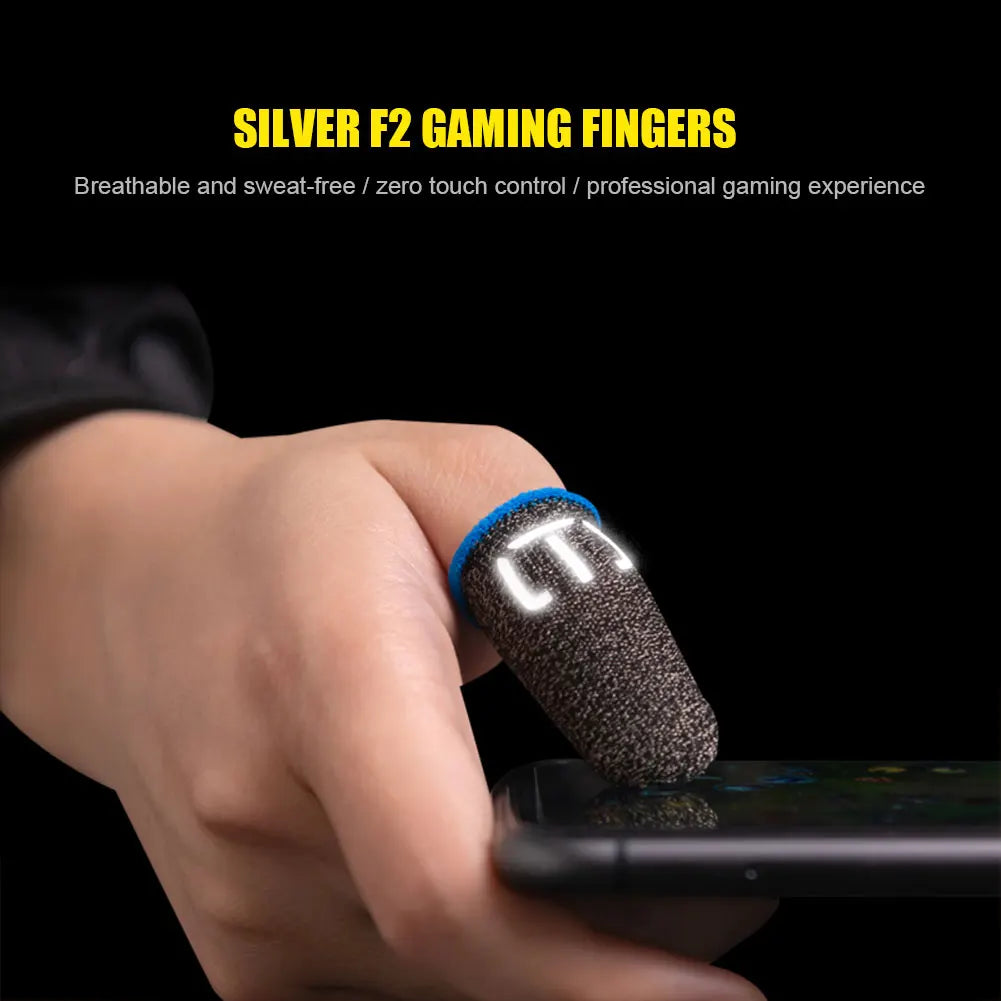 100-10PCS Finger Cover Game Controller For PUBG Sweatproof Anti-slip Fingertip Cover Thumb Gloves For Mobile Game Deals 4 U   Deals 4 U