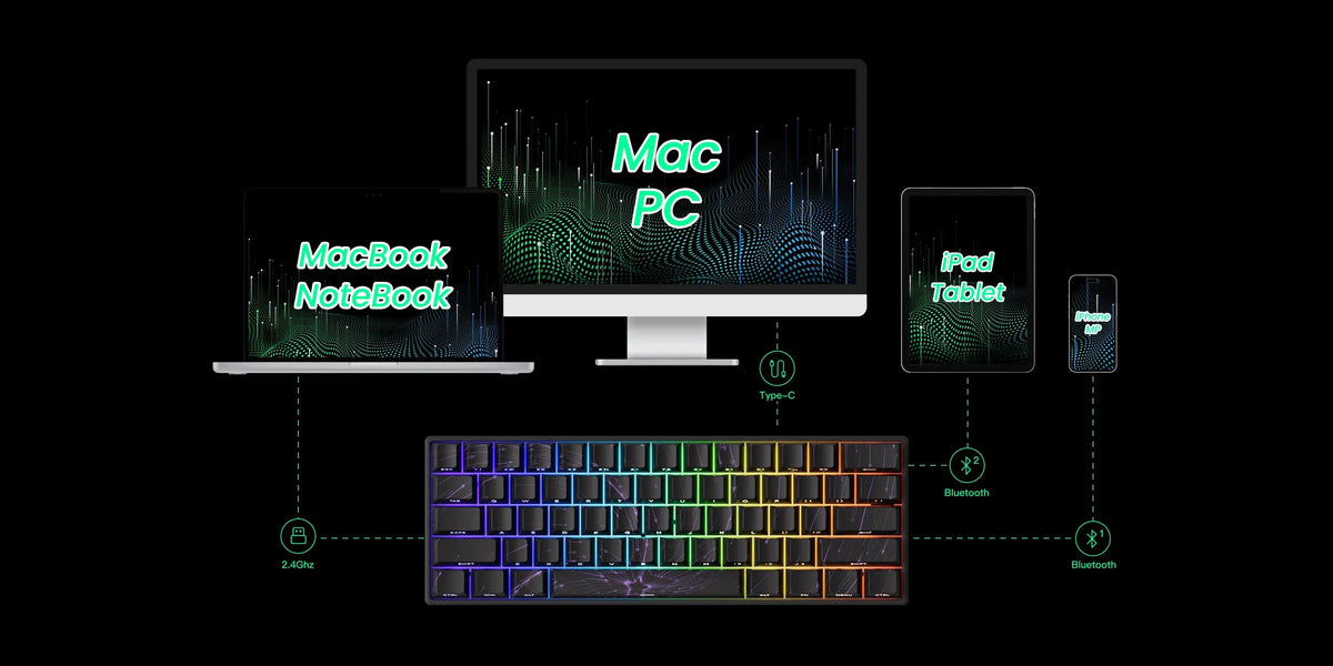 Akko MonsGeek FUN60 PRO&MAX HE Machanical Keyboard Magnetic Switch 60% Esports Gaming Keyboard Rapid Trigger 8K Custom Keyboard Deals 4 U  Gaming Accessories Deals 4 U