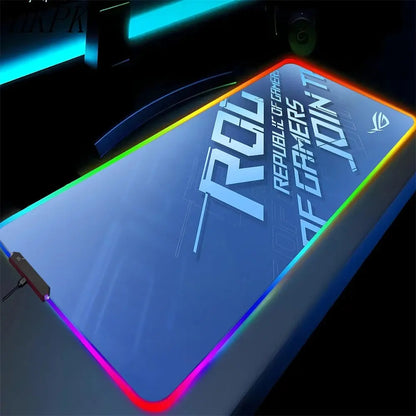 Black Mouse Pad Asus Rgb Gaming Mause Mat Anime Mats Gamer Rug Pc Xxl Cute Pads Large Game Keyboard Carpet Backlight Mousepad Deals 4 U  Gaming Accessories Deals 4 U