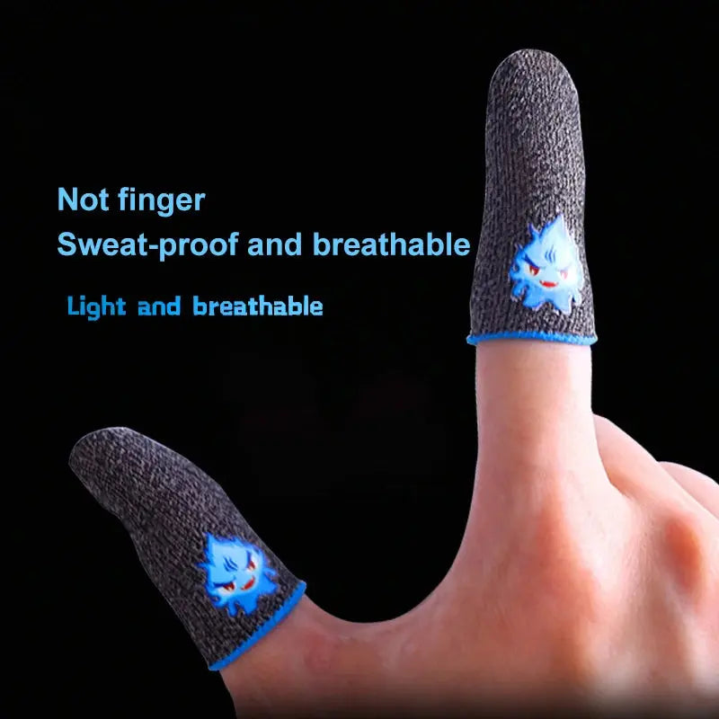 Breathable Touch Screen Finger Sleeves 1Pair | Anti-Sweat Mobile Gaming Thumb Gloves for PUBG Free Fire COD Deals 4 U  Mobile Gaming Deals 4 U