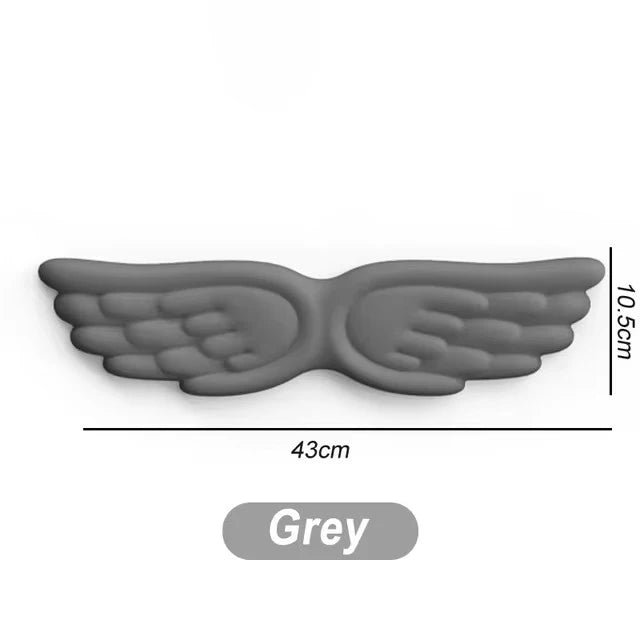 Angel Wings Shaped Keyboard Mouse Wrist Rest Memory Foam Anti-slip Silicone Ergonomic Wrist Guard Table Mat Mouse Pad For Laptop